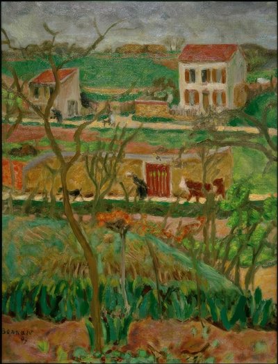Regnerische Landschaft (Vernouillet) von Pierre Bonnard